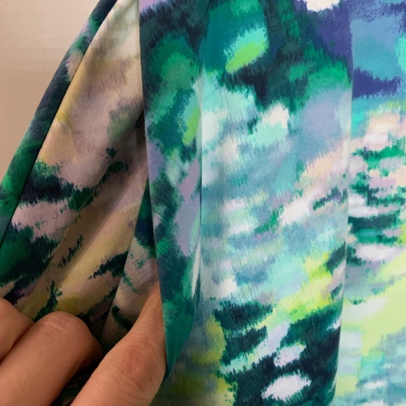 Cynthia Rowley Watercolor A-line Skirt With Pockets Size XS EUC - Picture 5 of 5